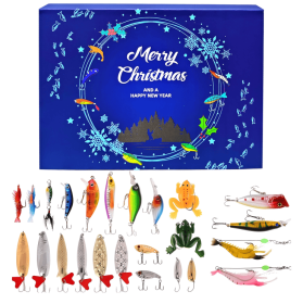 Christmas Countdown Fishing Calendar - 24 Day Fishing Set For Adult Men And Teen Boys - 2025 Christmas Surprise