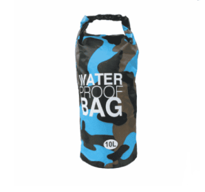 Camouflage waterproof bucket bag beach bag waterproof bucket bag outdoor drifting waterproof bag waterproof bag (Option: Light blue-5L)