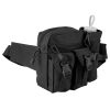 Tactical Waist Bag Utility Pouch Military Hiking Belt Bag w/ Water Bottle Pouch For Fishing Mountaineering Camping Hunting Running Outdoor